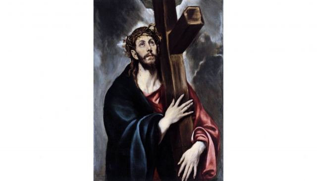 Δομήνικος Θεοτοκόπουλος (El Greco). Ο Χριστός φέρων τον Σταυρόν, 1580. Μητροπολιτικό Μουσείο Νέας Υόρκης. Public domain.