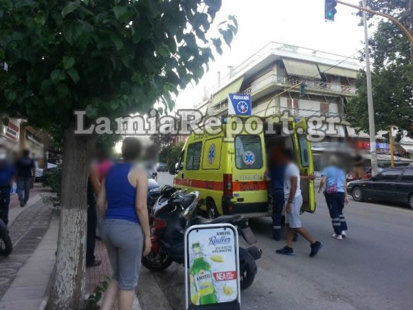 μηχανακι, τροχαιο, λαμια, υψηλαντη