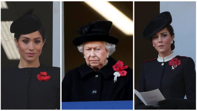 Στο βασιλικό μπαλκόνι: Οι λαμπερές Κέιτ &amp; Μέγκαν &amp; η μουτρωμένη βασίλισσα