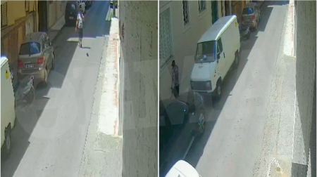 Θύμα των Βούλγαρων «αστυνομικών» πετάει 5.600 ευρώ σε σακούλα από το μπαλκόνι - Δείτε βίντεο