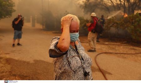 Δραματική μάχη στο Λουτράκι να μη φτάσει η φωτιά στα διυλιστήρια -Τεράστιο μέτωπο στη Μάνδρα