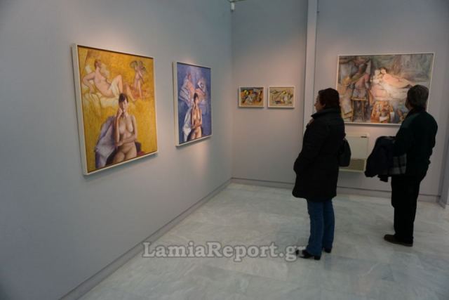 Ξεναγήσεις στην έκθεση ζωγραφικής του Παύλου Σάμιου  στη Δημοτική Πινακοθήκη Λαμίας