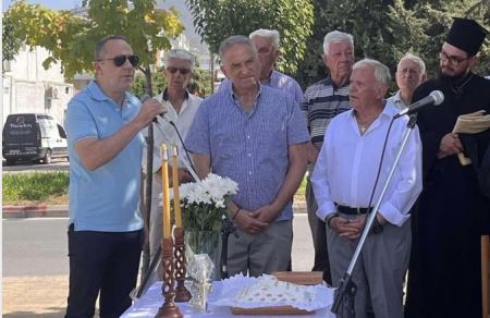 Ο Πανουργιάς Παπαϊωάννου στην επιμνημόσυνη δέηση για τους πεσόντες στην Κύπρο