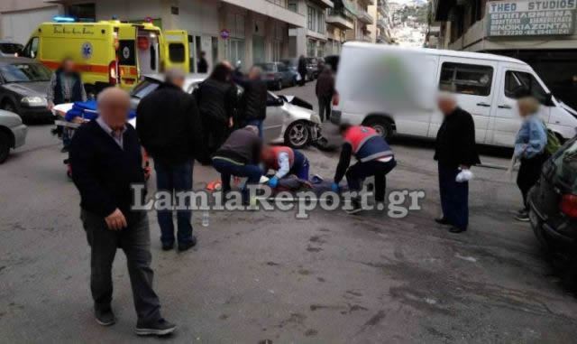 Λαμία: Τετραπλή καραμπόλα με έναν τραυματία στο κέντρο της πόλης