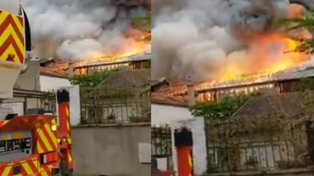 Γαλλία: Μεγάλη φωτιά στις Βερσαλλίες