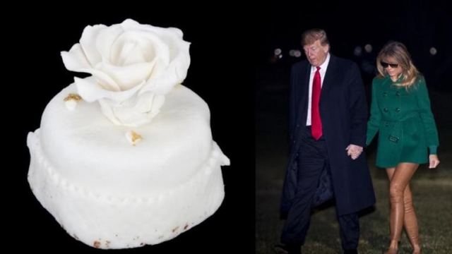 Πωλείται τούρτα-μινιατούρα από τον γάμο των Ντόναλντ &amp; Μελάνια Τραμπ