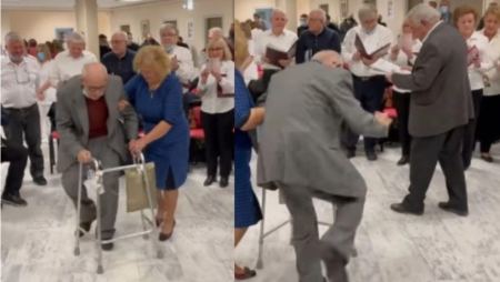 Η συγκινητική στιγμή που λεβέντης παππούς στην Αλεξανδρούπολη σηκώθηκε και χόρεψε θρακιώτικα με «Πι»