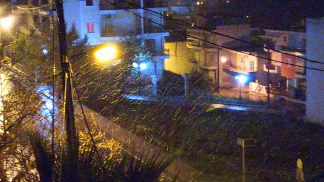 Πυκνό χιόνι στη Βόρεια Λαμία!