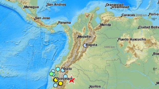 Ισχυρός σεισμός 7,7 Ρίχτερ στο Εκουαδόρ