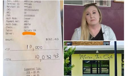 Απολύθηκε η σερβιτόρα που έλαβε φιλοδώρημα 10.000 δολαρίων - Τι απαντά το εστιατόριο