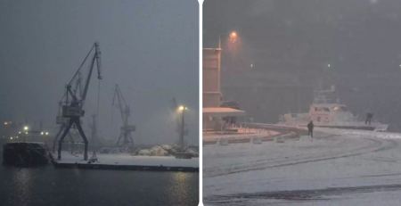 Βόλος: Το λιμάνι και τα πλοία «πνίγηκαν» στο χιόνι - Εντυπωσιακές εικόνες