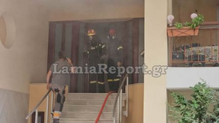 Πυρκαγιά σε διαμέρισμα στη Λαμία (ΒΙΝΤΕΟ-ΦΩΤΟ)