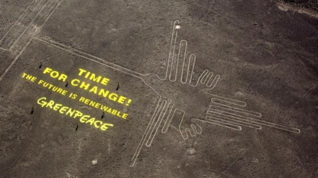 Η Greenpeace «πάτησε» πολιτιστικό μνημείο