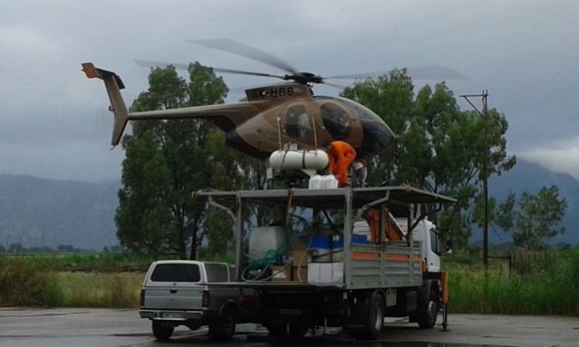 Λαμία: Σηκώνουν πάλι ελικόπτερα για τα κουνούπια