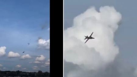 Συντριβή αεροσκάφους κατά την διάρκεια σόου: Γλίτωσαν οι δύο πιλότοι (BINTEO)