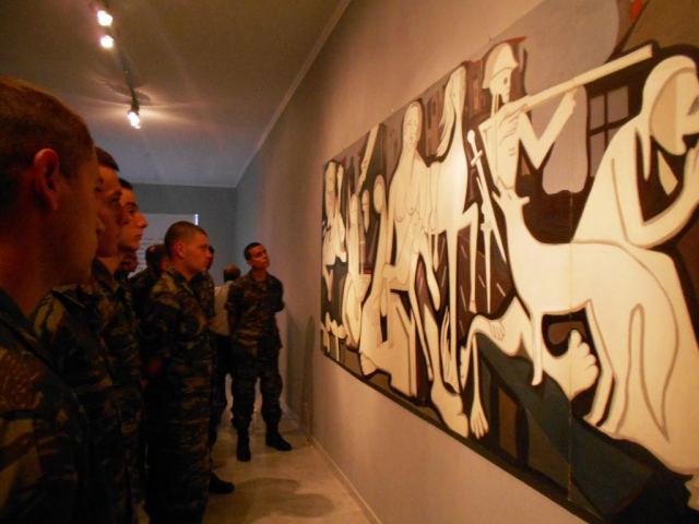 Στρατιωτικοί από Λαμία και Αυλώνα στο Δίστομο για το Μουσείο Σφαγής και Αρχαιολογική Συλλογή