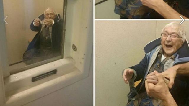 Γιαγιά 99 ετών ζήτησε να συλληφθεί για να ζήσει την εμπειρία!