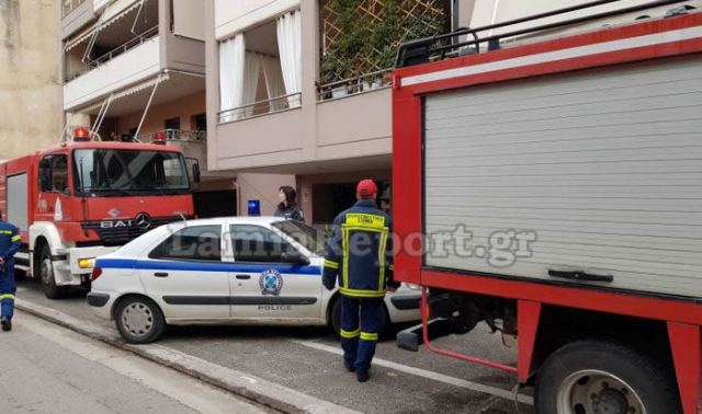 Λαμία: Αναστάτωση για πυρκαγιά στην οδό Μακροπούλου (ΦΩΤΟ)