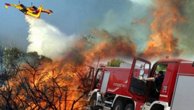 Πολύ υψηλός κίνδυνος πυρκαγιάς σε Βοιωτία και Εύβοια