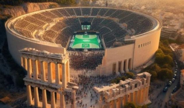Euroleague: Έτσι θα ήταν τα γήπεδα των Παναθηναϊκού και Ολυμπιακού με βάση τα μνημεία των πόλεών τους