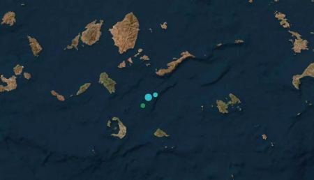Σεισμός 4,2 Ρίχτερ ανάμεσα σε Σαντορίνη και Αμοργό - Αισθητή η δόνηση στα 2 νησιά των Κυκλάδων