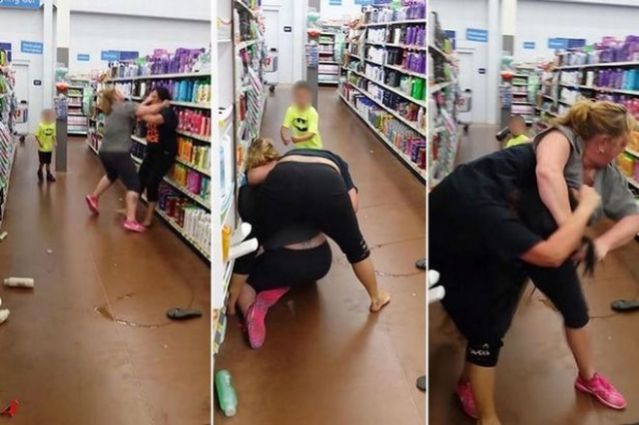 Βίντεο: Απίστευτος καυγάς γυναικών σε σούπερ μάρκετ. Ο 6χρονος γιος της μιας ρίχνει μπουνιά!