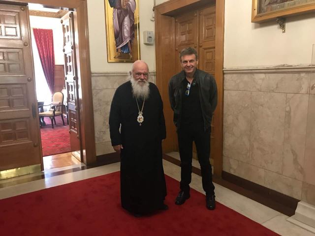 Επίσκεψη Γκλέτσου στον Μακαριότατο Αρχιεπίσκοπο Ιερώνυμο