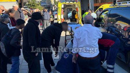 Λαμία: Σοβαρό ατύχημα με παράσυρση πεζού στην πλατεία Πάρκου - BINTEO