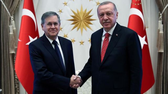Διαπιστευτήρια του νέου πρέσβη των ΗΠΑ στον Ερντογάν