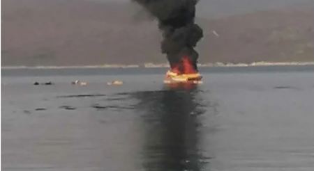 Πυρκαγιά σε σκάφος στην Εύβοια