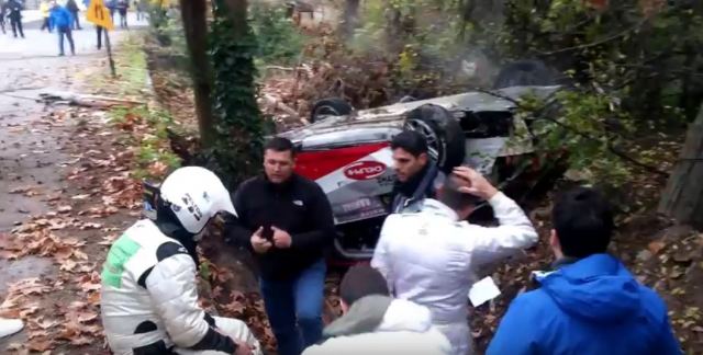 Ατύχημα στο Rally Λαμίας - ΒΙΝΤΕΟ