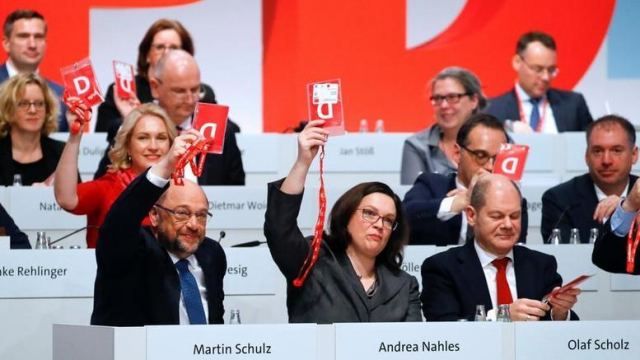 Η Αντρέα Νάλες Πρόεδρος του SPD με ποσοστό 66,35%