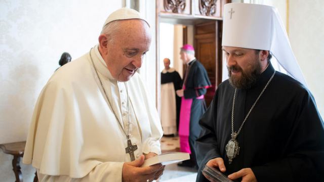 Συνάντηση κεκλεισμένων των θυρών Πάπα - ιεράρχη του Πατριαρχείου Μόσχας