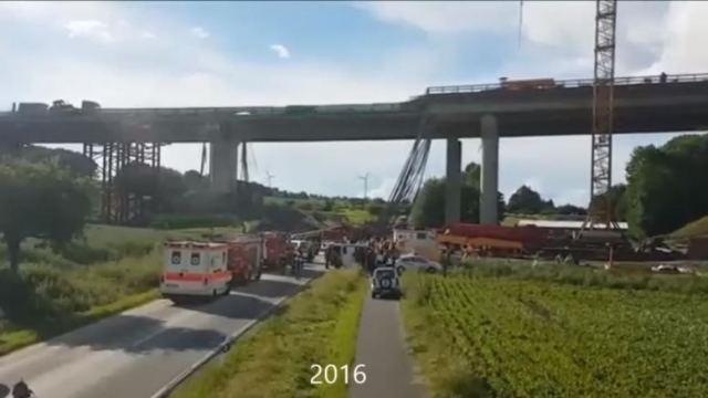 2 νεκροί από κατάρρευση γέφυρας αυτοκινητοδρόμου στη Βαυαρία