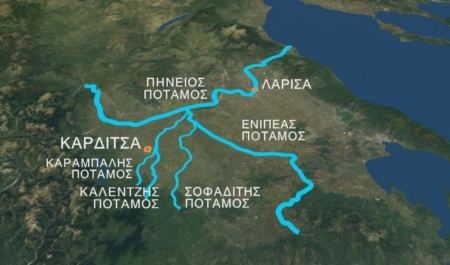 Κακοκαιρία Daniel: Άλλαξε ο χάρτης της Θεσσαλίας όταν φούσκωσαν και «συναντήθηκαν» πέντε ποτάμια - Δείτε φωτογραφία