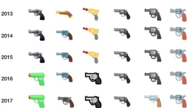 Τέλος τα όπλα και τα πιστόλια από τα emoji