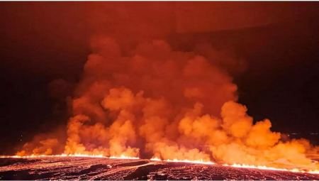 Η λάβα του ηφαιστείου απειλεί και πάλι την πόλη Γκρίνταβικ - Τι θα συμβεί αν φτάσει στη θάλασσα - Live εικόνα