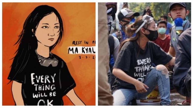 Μιανμάρ: Σύμβολο αντίστασης η 19χρονη Angel με τη μπλούζα «Όλα θα πάνε καλά» που σκοτώθηκε από την αστυνομία