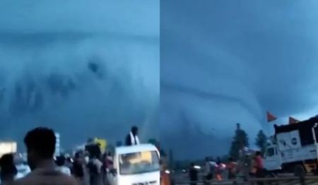 Στιγμές αποκάλυψης στην Ινδία: «Τσουνάμι» από σύννεφα έκρυψε μια ολόκληρη πόλη (vid)