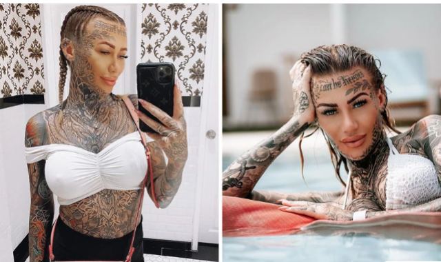 Έχει τατουάζ στο 95% του σώματός της και τώρα μας δείχνει πώς θα έμοιαζε χωρίς αυτά