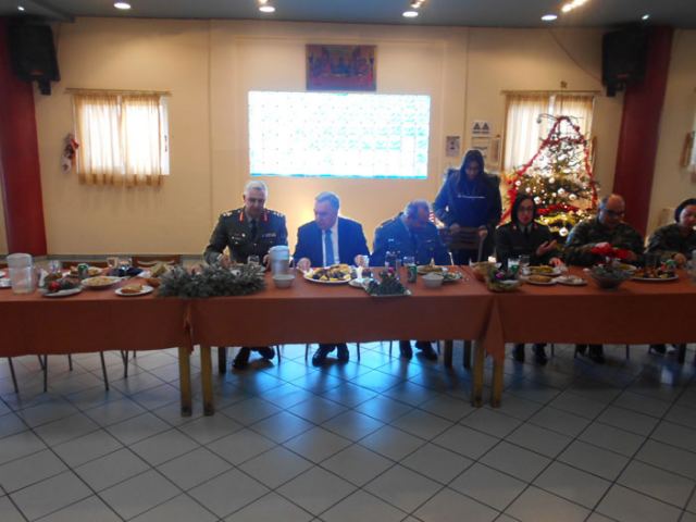 Χριστουγεννιάτικο γεύμα στο ΚΕΥΠ για το Δήμαρχο Λαμιέων