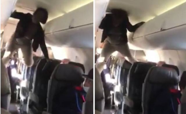 Βίντεο με γυναίκα που παθαίνει αμόκ σε αεροπλάνο και θυμίζει τον «Εξορκιστή»