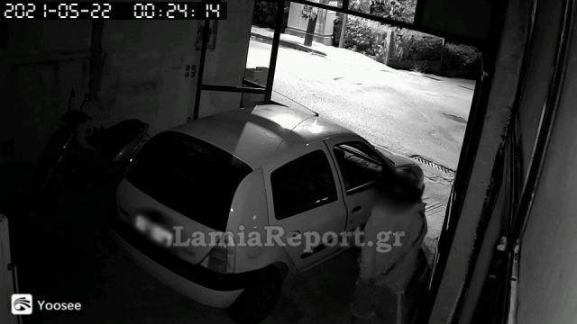 Λαμία: Η κάμερα κατέγραψε τους κλέφτες - ΒΙΝΤΕΟ
