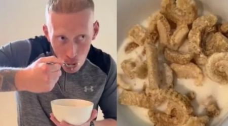 Το πρωινό ενός άνδρα που έγινε viral στο TikTok: Τρώει χοιρινό με γάλα (ΒΙΝΤΕΟ)
