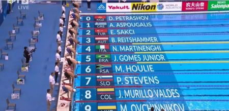Παγκόσμιο πρωτάθλημα κολύμβησης: Άγγιξε το πανελλήνιο ρεκόρ και προκρίθηκε στα ημιτελικά των 50μ πρόσθιο ο Γεώργιος Αρκάδιος Ασπουγαλής