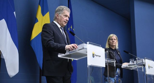 Ένταξη Φινλανδίας και Σουηδίας στο ΝΑΤΟ: Σήμερα οι αιτήσεις των δύο χωρών