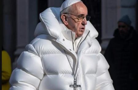 Viral ο Πάπας Φραγκίσκος - Το λευκό μπουφάν που ξεγέλασε το ίντερνετ