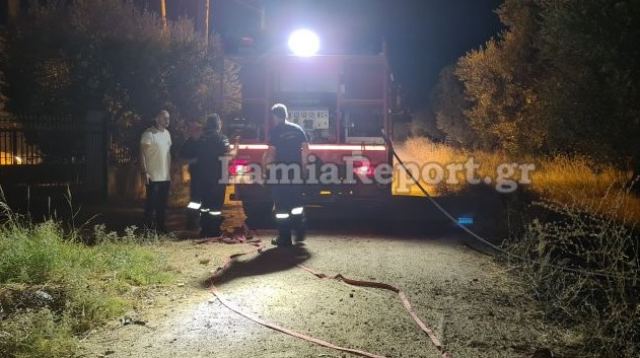Λαμία: Φωτιά δίπλα στα σπίτια στα Καλύβια (ΒΙΝΤΕΟ-ΦΩΤΟ)