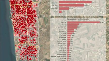 Δορυφόρος δείχνει ότι το 30% της Γάζας έχει καταστραφεί - Αποκαλυπτική εικόνα του UNOSAT