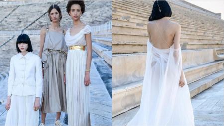 Dior: Η επίδειξη «ξεκίνησε» στα social media - Τα μοντέλα ποζάρουν με τα ρούχα του οίκου στο Καλλιμάρμαρο